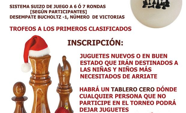 Torneo benéfico de Ajedrez de Navidad en Arriate