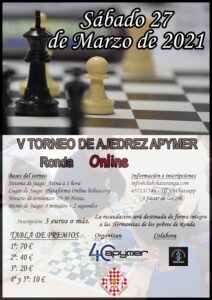 V Torneo Ajedrez Benéfico APYMER Comarca de Ronda